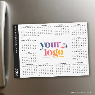 Aangepast zakelijk logo 2027 magnetische kalender