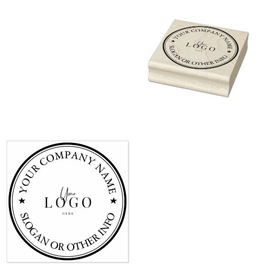 Aangepast Zakelijk Logo Aangepast  Rubberstempel (Gestempeld)