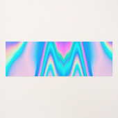 Aangepast zakelijk Logo Abstract Roze Holografisch Yogamat (Achterkant (horizontaal))