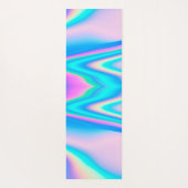 Aangepast zakelijk Logo Abstract Roze Holografisch Yogamat (Achterkant)