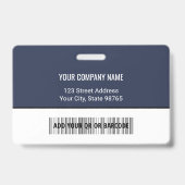 Aangepast zakelijk logo barcode personeelsfoto badge (Achterkant)
