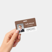 Aangepast zakelijk logo barcode personeelsfoto badge (Handheld)