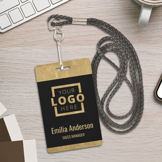 Aangepast zakelijk logo Basis barcode Werknemer Go Badge