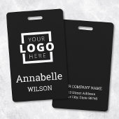 Aangepast zakelijk logo Basis medewerker naam Zwar Badge