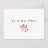 Aangepast zakelijk logo bedankbericht briefkaart (Voorkant)