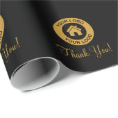 Aangepast Zakelijk Logo Bedankt Cadeaupapier (Rol Hoek)