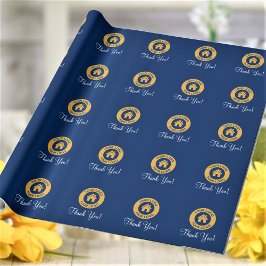 Aangepast Zakelijk Logo Bedankt Cadeaupapier