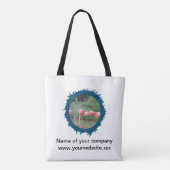 Aangepast zakelijk logo bedrijf professioneel them tote bag (Achterkant)