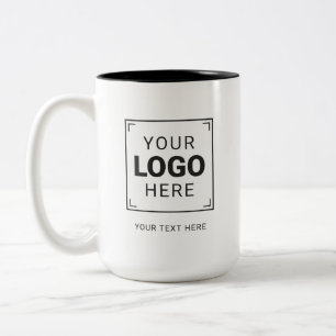 Aangepast Zakelijk Logo Bedrijf Tweekleurige Koffiemok