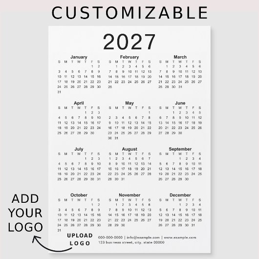 Aangepast zakelijk logo Bedrijfs- 2027 Agenda