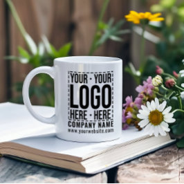 Aangepast Zakelijk Logo Bedrijfs Modern Cool Koffiemok