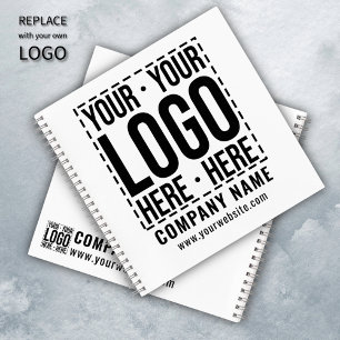 Aangepast Zakelijk Logo Bedrijfs Modern Cool Notitieboek