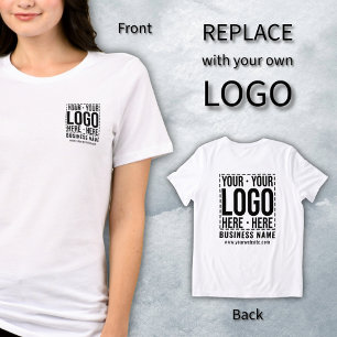 Aangepast Zakelijk Logo Bedrijfs Modern Cool Tri-Blend Shirt