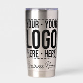 Aangepast Zakelijk Logo Bedrijfs Modern Koel Geïsoleerde Drinkbeker (Voorkant)