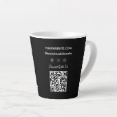 Aangepast Zakelijk Logo Bedrijfs Modern Koel Latte Mok (Rechterhoek)