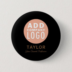 Aangepast Zakelijk Logo Bedrijfs Personeel Medewer Ronde Button 5,7 Cm