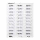 Aangepast Zakelijk Logo Bedrijfs Retouradres Label (Full Sheet)