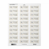 Aangepast Zakelijk Logo Bedrijfs Retouradres Label (Full Sheet)
