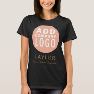 Aangepast zakelijk logo Bedrijfsmedewerker Naam T T-shirt