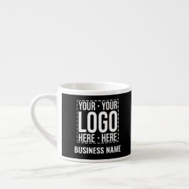 Aangepast zakelijk logo Bedrijfsmodern koel Espresso Kop