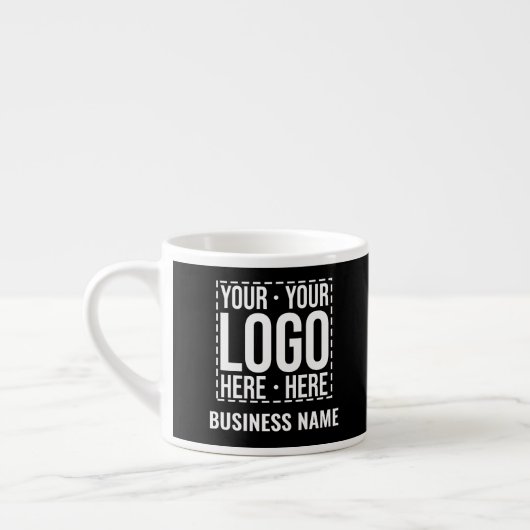 Aangepast zakelijk logo Bedrijfsmodern koel Espresso Kop (Links)