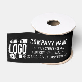 Aangepast zakelijk logo Bedrijfsmodern koel Grosgrain Lint