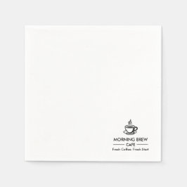 Aangepast Zakelijk Logo Cafe Restaurant Branding Servet