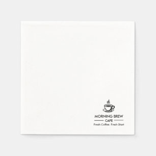 Aangepast Zakelijk Logo Cafe Restaurant Branding Servet