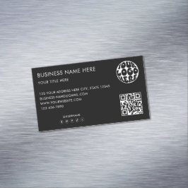 Aangepast zakelijk logo Corporate Marketing Modern Magnetisch Visitekaartje