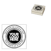 Aangepast Zakelijk Logo Eenvoudig Rond Rubberstempel (Gestempeld)