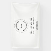 Aangepast zakelijk logo Eenvoudige witte banner (Verticaal)
