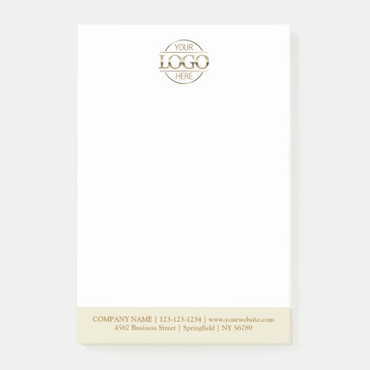 Aangepast zakelijk logo Elegant Eenvoudig Professi Post-it® Notes (Voorkant)