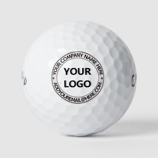 Aangepast Zakelijk Logo en E-mail Golfballen Stemp (Voorkant)