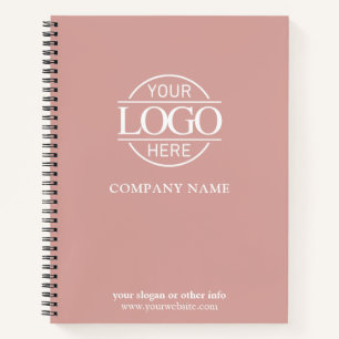 Aangepast zakelijk logo en merkpromotiegeschenk notitieboek