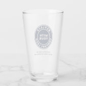 Aangepast zakelijk logo en naam glas (Achterkant)