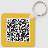 Aangepast zakelijk logo en QR-code promotionele sw Sleutelhanger (Achterkant)