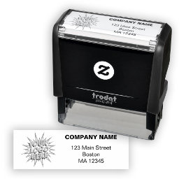 Aangepast zakelijk Logo- en retouradres Zelfinktende Stempel