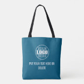 Aangepast zakelijk logo en slogan tote bag (Achterkant)
