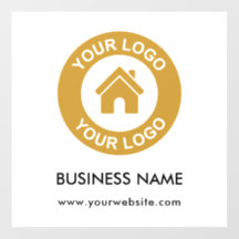 Aangepast zakelijk logo en tekst