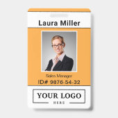 Aangepast zakelijk logo foto badge (Voorzijde)