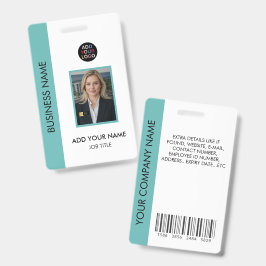 Aangepast zakelijk logo foto ID-badge streepjescod Badge
