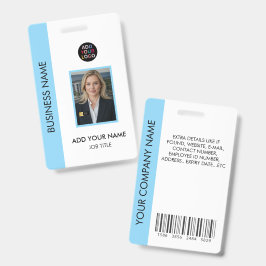 Aangepast zakelijk logo foto ID-badge streepjescod Badge