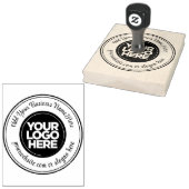 Aangepast Zakelijk Logo Groot Malle Schrift Rubberstempel (Gestempeld)