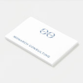 Aangepast zakelijk Logo Grote Post-it Notitieblok Post-it® Notes (Schuin)