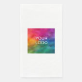 Aangepast zakelijk logo hier Voeg tekst toe Witte  Servet (Voorkant)