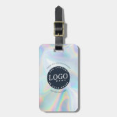 Aangepast zakelijk Logo Holografisch retouradres Bagagelabel (Voorkant verticaal)