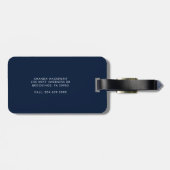 Aangepast zakelijk Logo Holografisch retouradres Bagagelabel (Achterkant horizontaal)