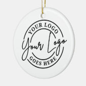 Aangepast Zakelijk Logo Keramisch Ornament (Links)
