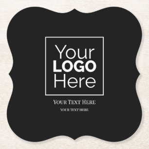 Aangepast zakelijk logo merk professioneel  kartonnen onderzetters