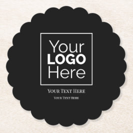 Aangepast zakelijk logo merk professioneel  kartonnen onderzetters